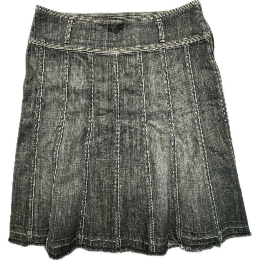 7 For All Mankind Denim Skirt, Women's Size 28, Wide Waist, Knee Length, Black